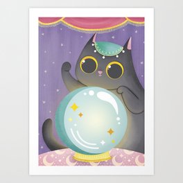 Diviner Cat Art Print