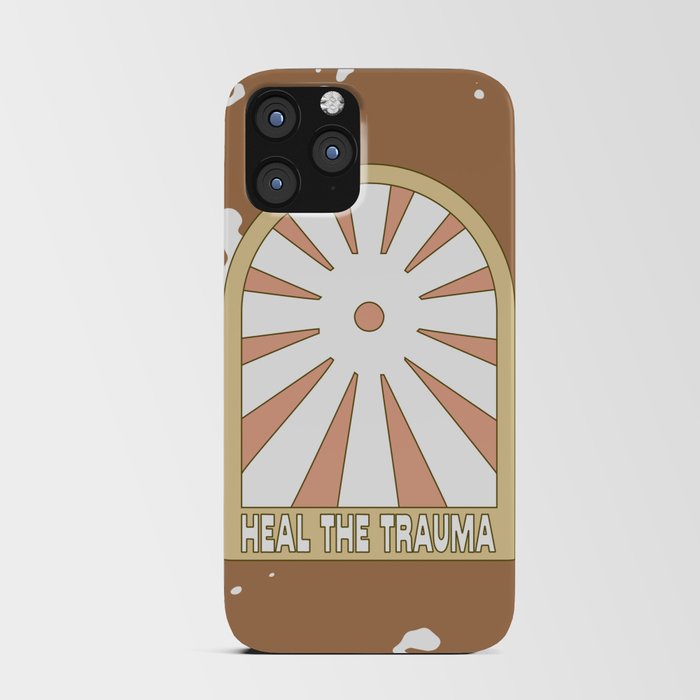 HEAL THE TRAUMA (Neutral Browns Color Palette) iPhone Card Case