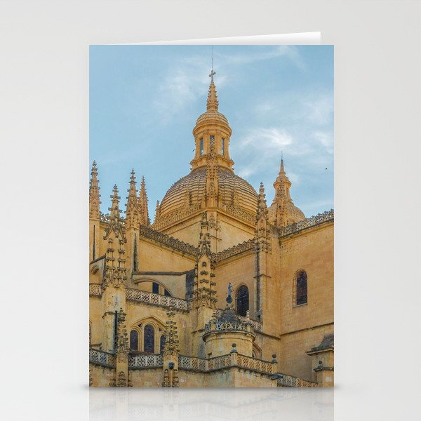 Spain Photography - The Historical Cathedral In Segovia Stationery Cards