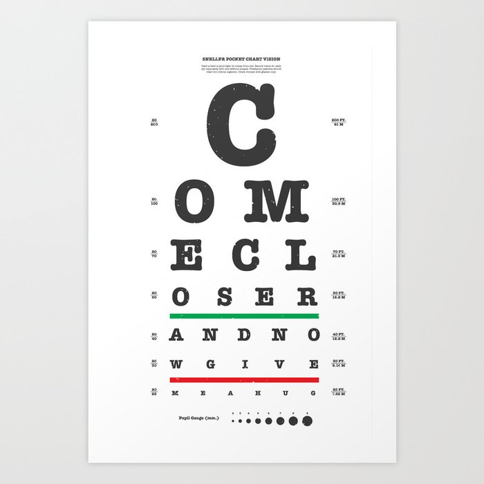 Come Closer Art Print | Typography