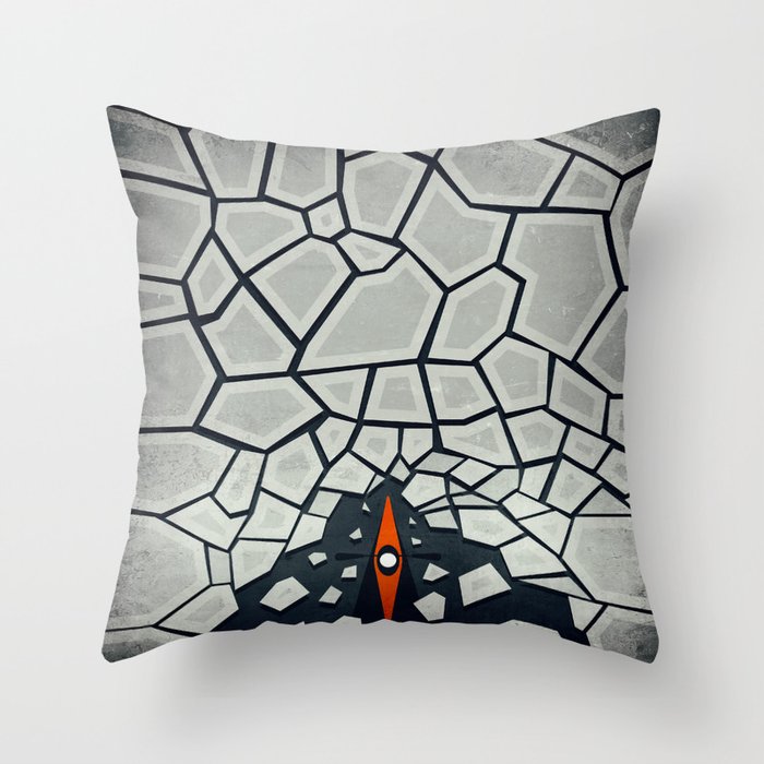 kayaking in antarctica Throw Pillow