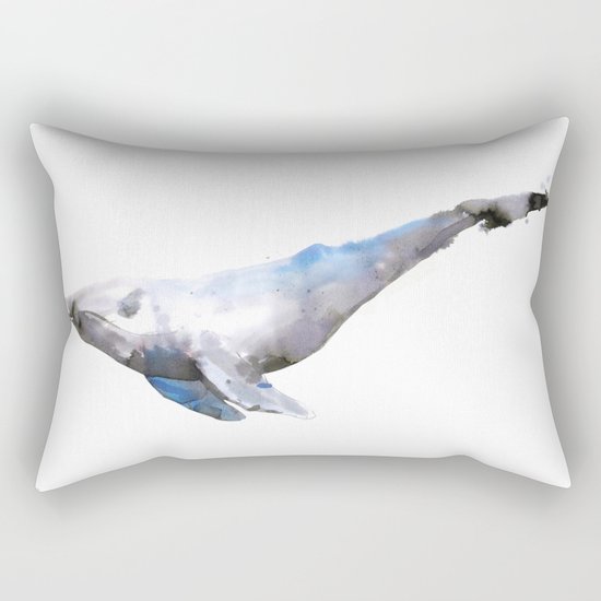 Blue Rectangular Pillow