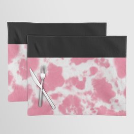 Black & White W/ Pink Tie Dye Placemat