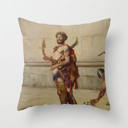 Emperoe Commodus Throw Pillow
