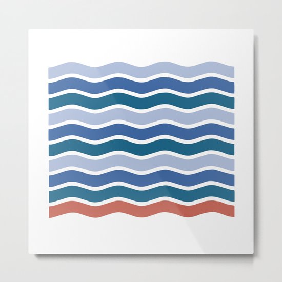 Waves Metal Print