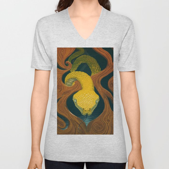 Serpent V Neck T Shirt