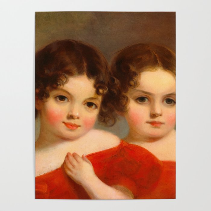 The Leland Sisters, 1830 by Thomas Sully Poster