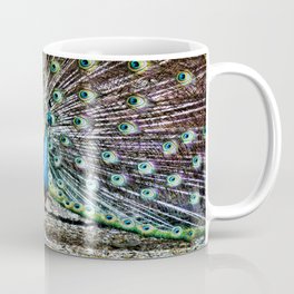 Peacock Coffee Mug | Male, Bird, Digitalmanipulation, Animal, Color, Nature, Digital, Photo, Hdr, Brightcolors 