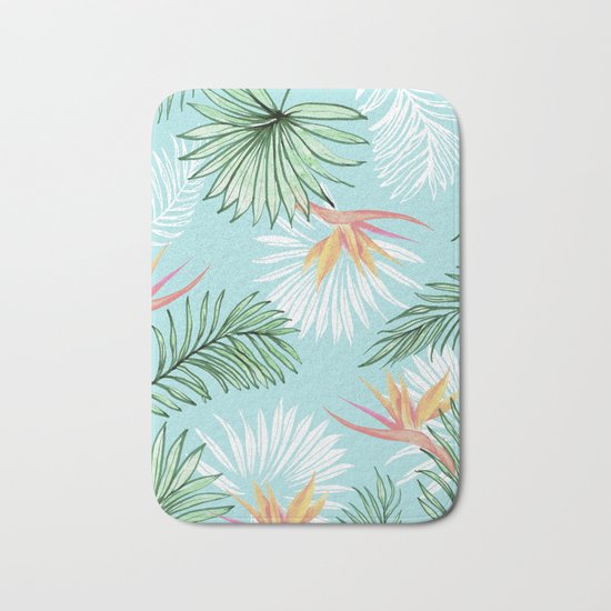 Tropic Palm #society6 #decor #buyart Bath Mat