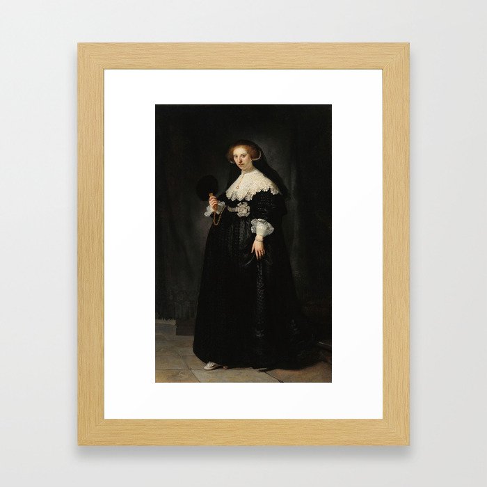 Oopjen Coppit - Rembrandt van Rijn (1634) Framed Art Print
