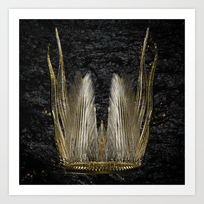 Gold Crown 9 Art Print