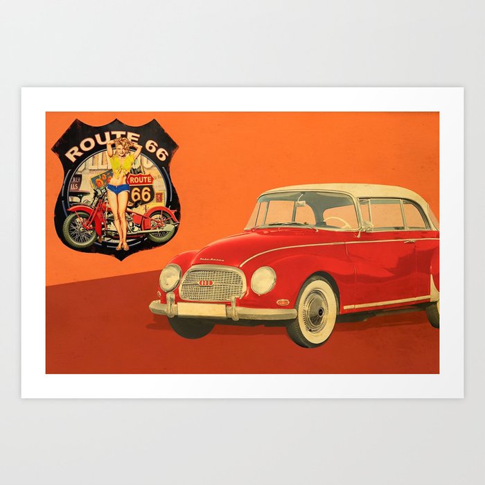 Get your kicks on Route 66  Art Print