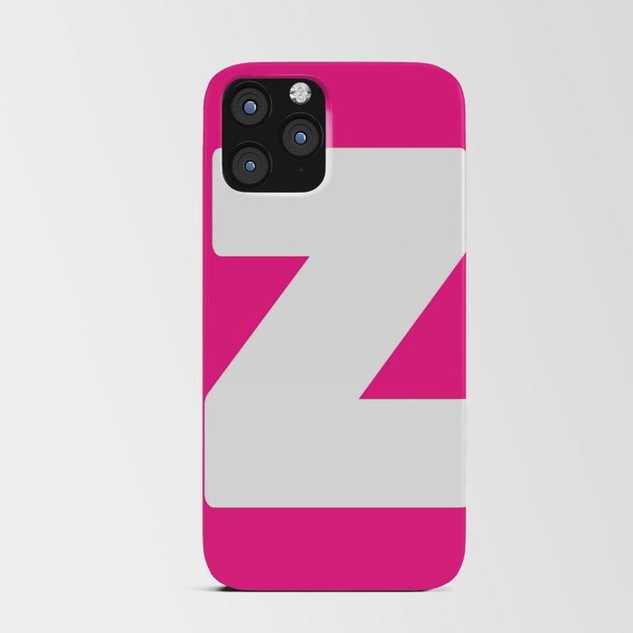 Z (White & Dark Pink Letter) iPhone Card Case