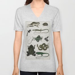 Collection of Various Reptiles  V Neck T Shirt