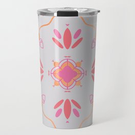 Modern Mandala Design_Pink+Copper Travel Mug