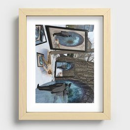 Insomniac Contemplating Sleep poster Recessed Framed Print
