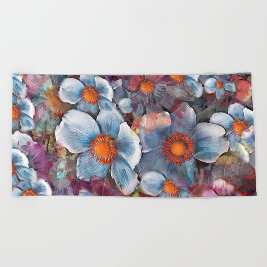 Flower carpet(53). Beach Towel