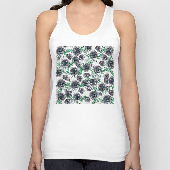 Black Poppies Unisex Tank Top
