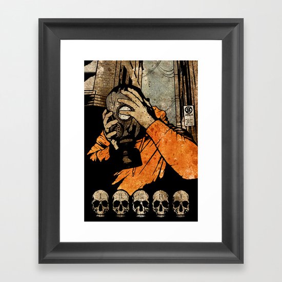 Leroy And The Five Dancing Skulls Of Doom Framed Art Print