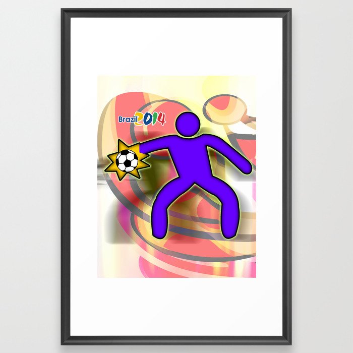 GoalKeeper 2 Icon Framed Art Print