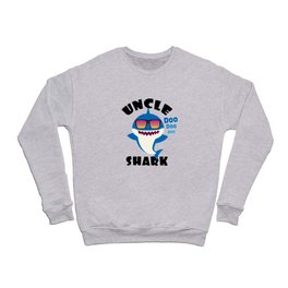 Uncle Shark design Gift - Cute Baby Shark Matching Family Crewneck Sweatshirt