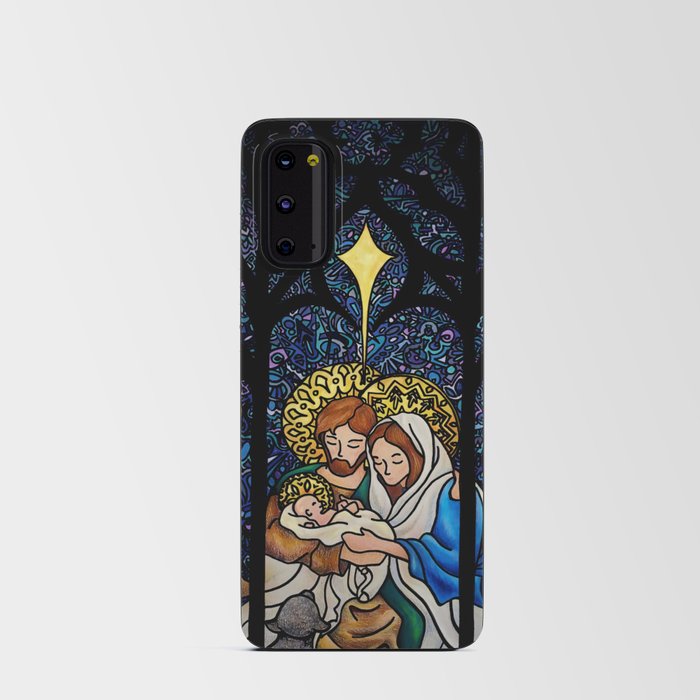 Nativity Stained Glass Android Card Case