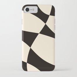 Abstract Geometric Mid-century Shapes in Black&White II iPhone Case