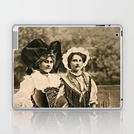 Vintage traditional women from Alsace and Lorraine Laptop & iPad Skin