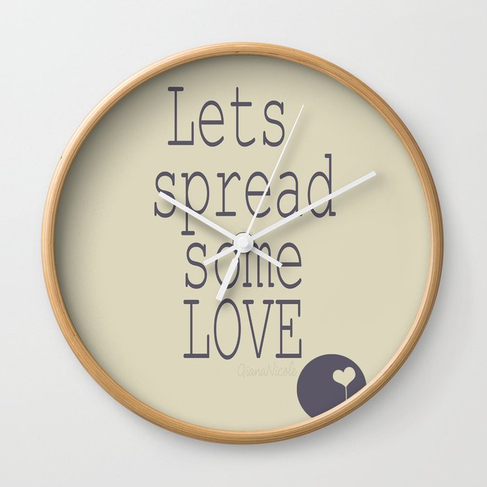 Spread Some LOVE Wall Clock