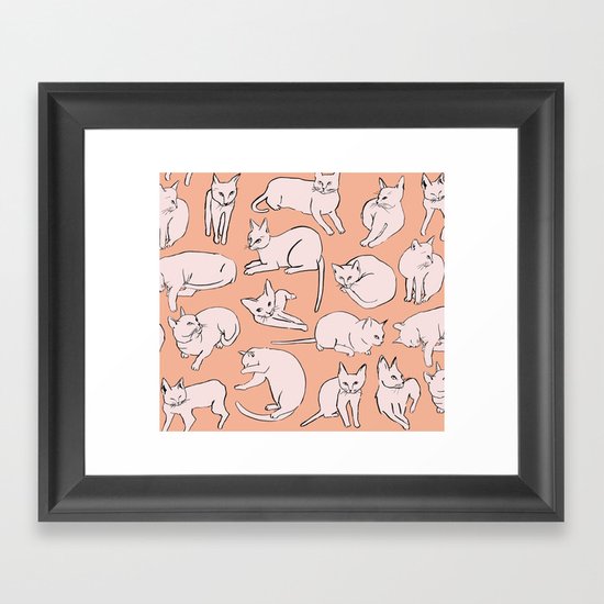 Picasso Cats Framed Art Print