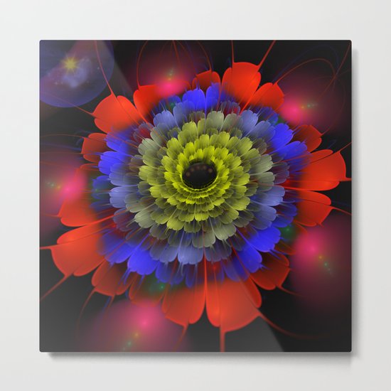 Cosmic dream flower Metal Print