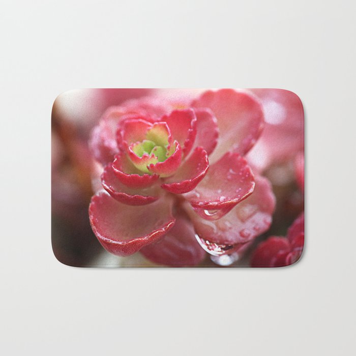 Succulent Flower Bath Mat