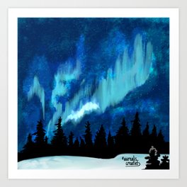 Northern Lights in Canada Art Print