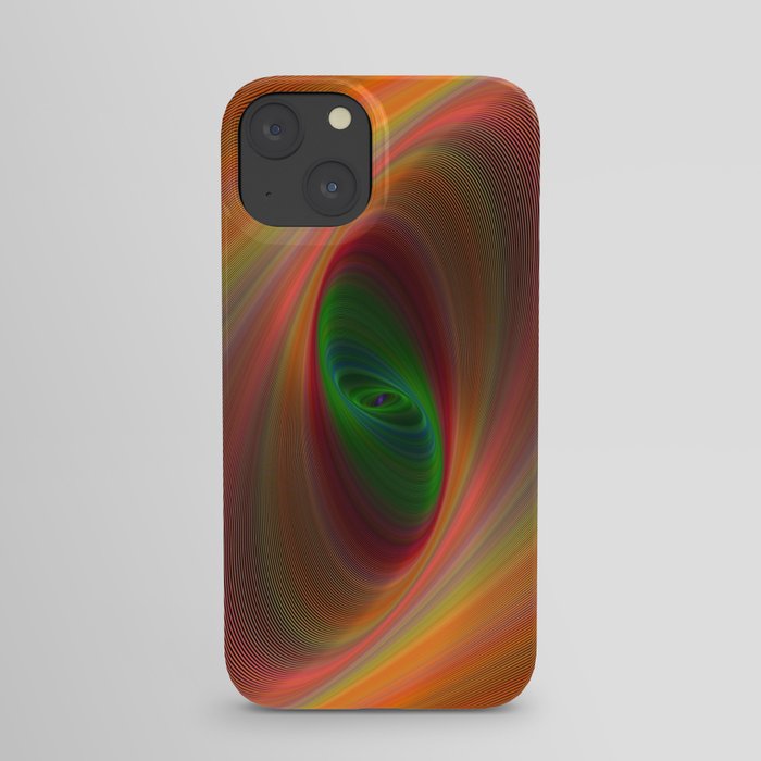 Orange ellipse galaxy iPhone Case