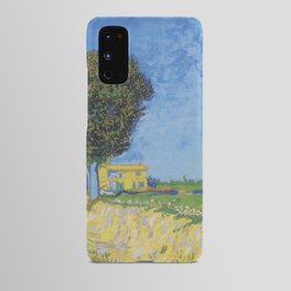 Impressionist Painting Avenue at Arles with houses (1888) By Vincent Van Gogh Android Case