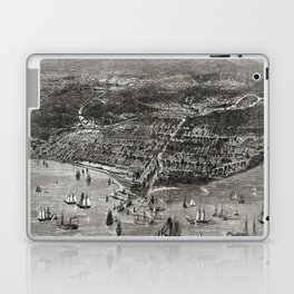 Pictorial Map Chicago - Illinois - 1871 vintage pictorial map Laptop Skin