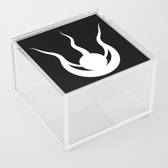 Weaver Symbol on Black Acrylic Box