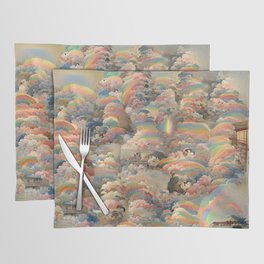 Fluffy Rainbows - ukiyo-e Placemat