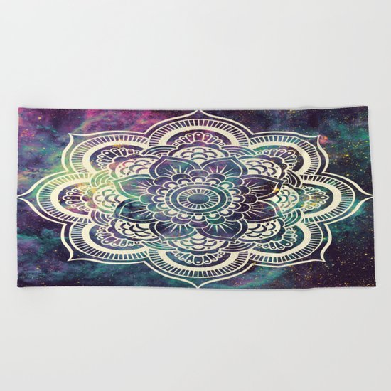 Galaxy Mandala : Deep Pastels Beach Towel