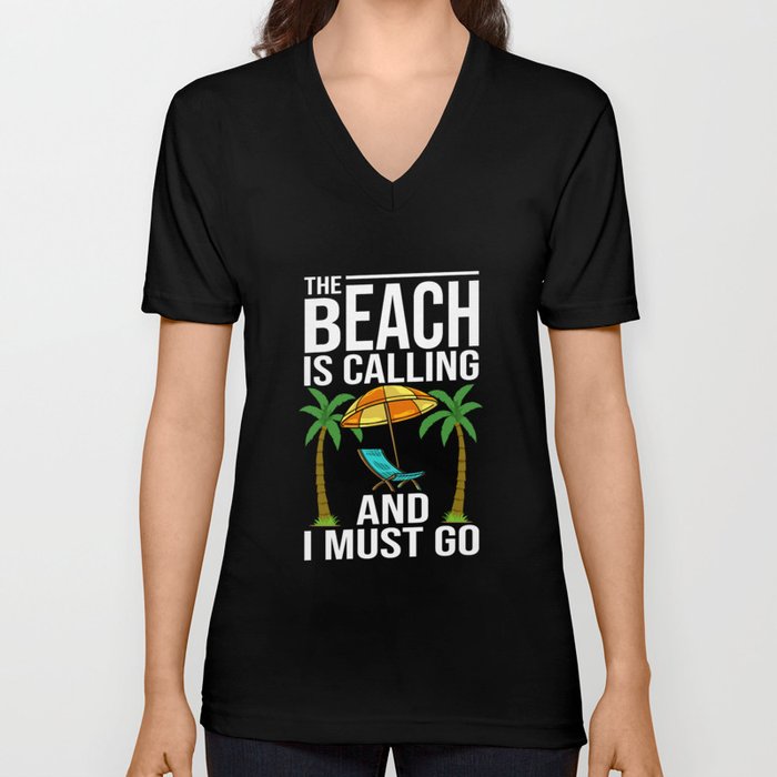 Retirement Beach Retired Summer Waves Party V Neck T Shirt