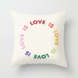 16x16 Rainbow Pride Apparel Love Pride Month LGBT Proud Rainbow Throw Pillow Multicolor 