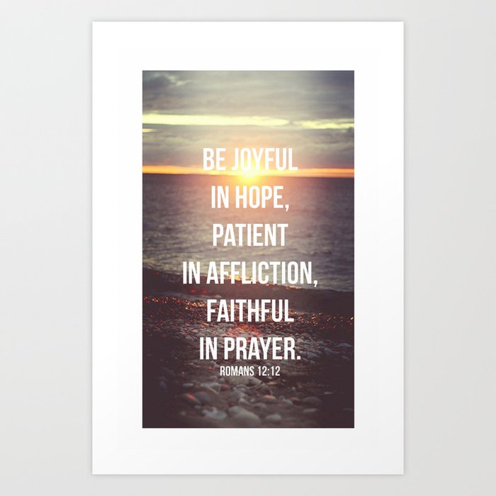 Joyful Patient Faithful {Pouch}
