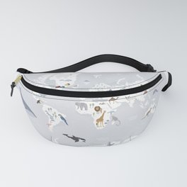 Animal Map of the world Fanny Pack