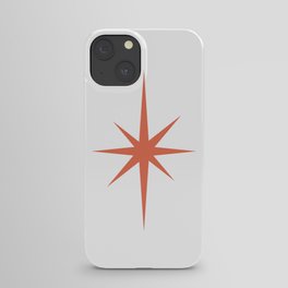 Orange Mid Century Starburst iPhone Case