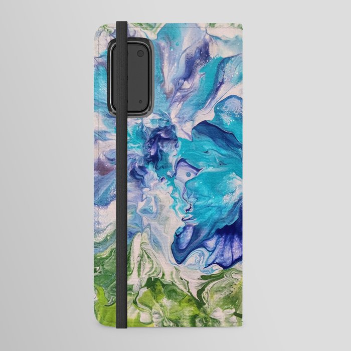 Blue Hibiscus Android Wallet Case