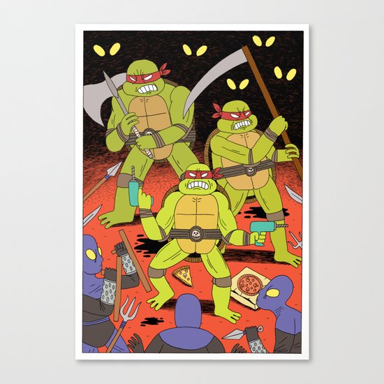 TURTLES FIGHTERS - REVENGE Canvas Print