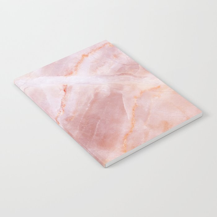 Pink Marble Texture Notebook