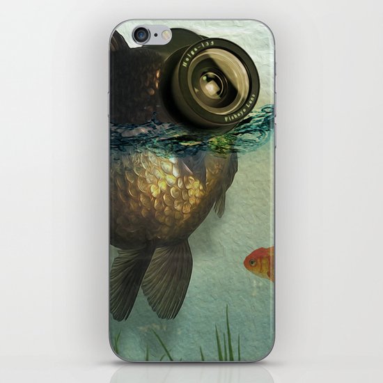 Fish eye lens iPhone & iPod Skin