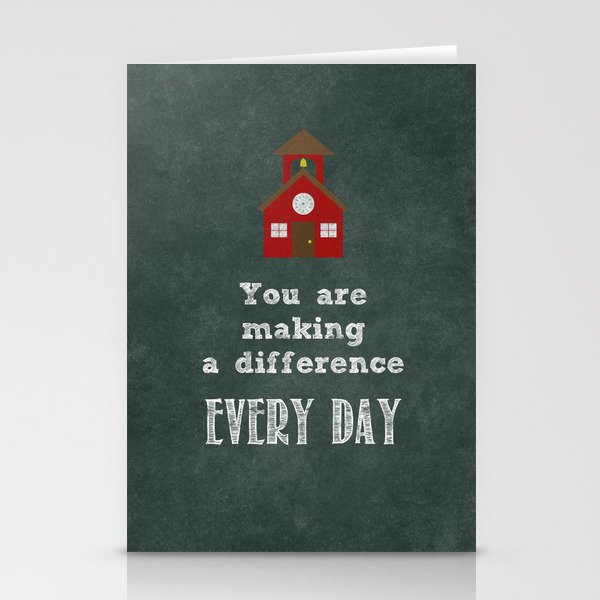 You are making a difference Stationery Cards