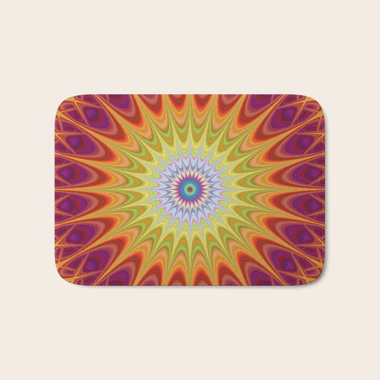 Mandala sun Bath Mat